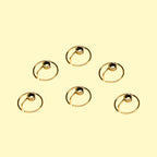 Brass Wick Holders for Oil Lamp & Diya (Set of 6)