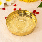 Pure Brass Pooja Thali for Temple Use & Gifting