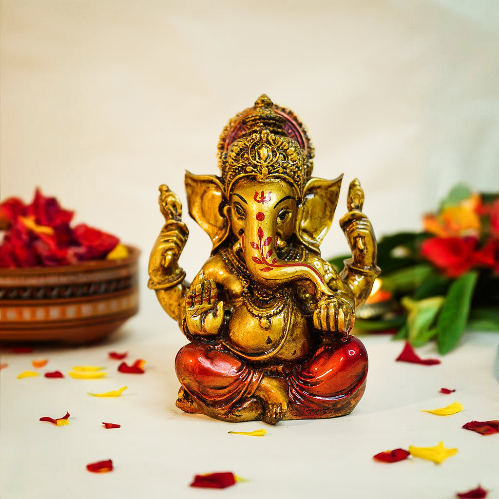 Resin Ganesha Idol for Puja , Office Desk & Gifting