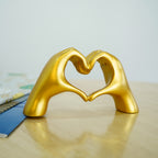 Resin Heart Shaped Love Hands Showpiece for Home Decor & Living Room Decoration