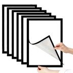 Wall Mounted Magnetic Holder Display Frame Pack of 6 for Office, Home, Store & Classroom