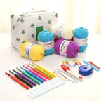 Crochet Beginner Kit with Hooks, Needles & Tools for DIY Craft Learning