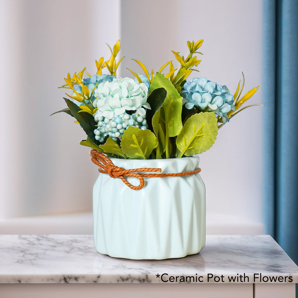 Chrysanthemum Artificial Flowers with Ceramic Vase for Home Decor , Office & Table Decoration (Copy)