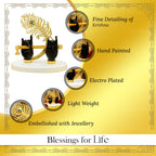 Resin Lord Krishna Hands with Flute Idol for Home Decor & Gifting