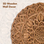 3D Mandala Wooden Wall Art for Home Decor & Gifting