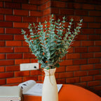 Eucalyptus Leaves Artificial Bunch(18 Stems) for Vase & Home Decor