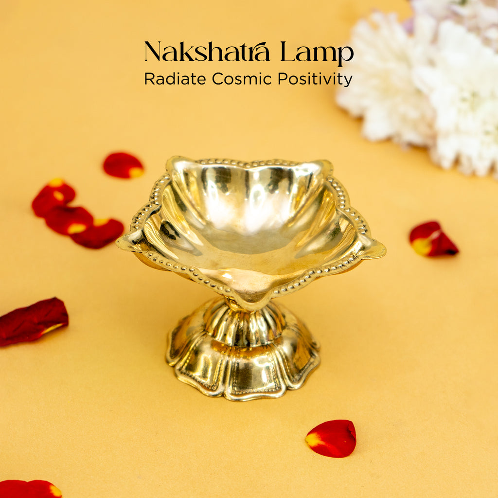 Brass Panchdeep Diya for Pooja & Home Decor