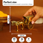 Brass Bullock Cart Showpiece for Home Decor, Office Decor & Gifting