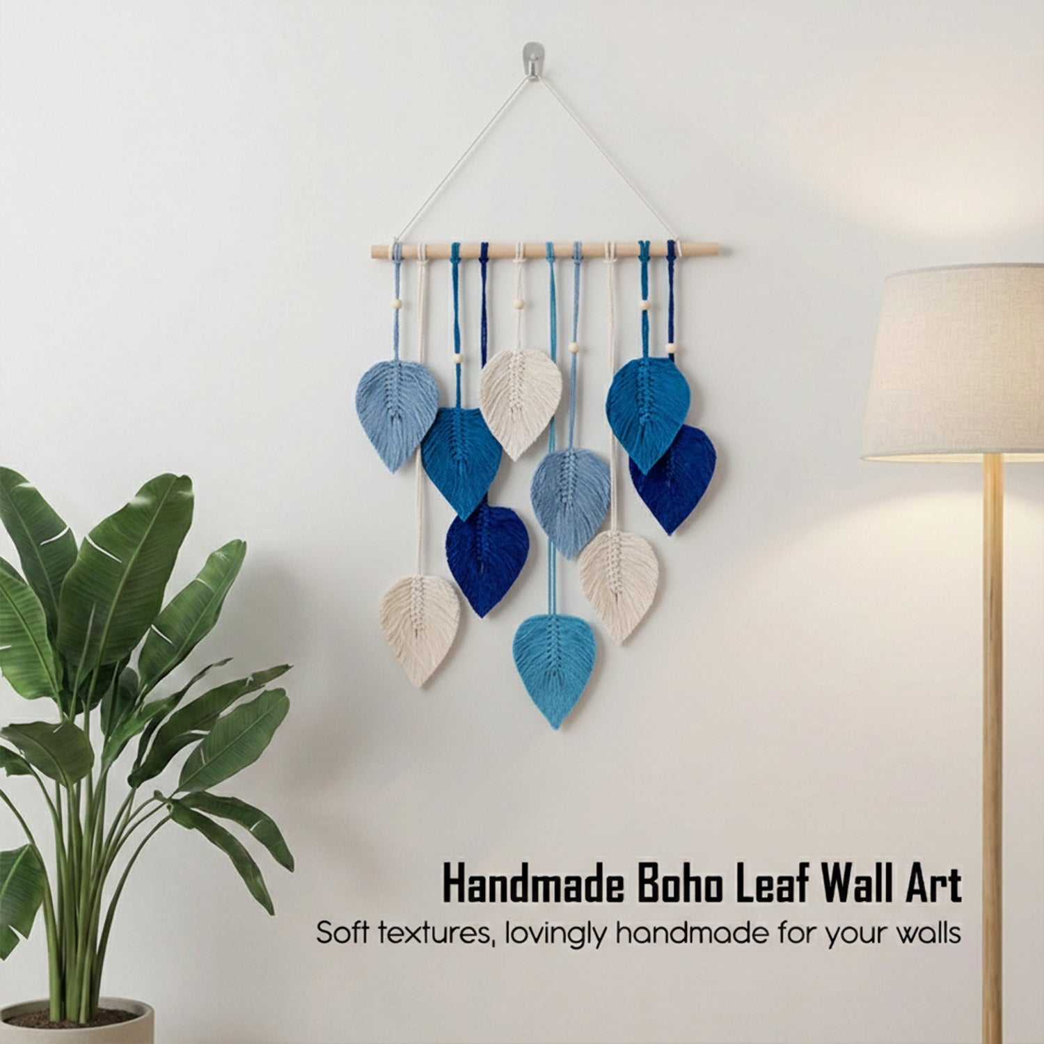 Macrame Leaf Wall Hanging for Home Decor & Gifting