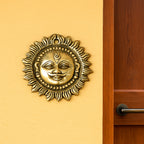 Brass Sun Face Wall Hanging Idol for Vastu  & Home Decor