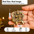 Brass Durga Maa Idol for Home Decor, Office Desk & Car Dashboard