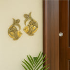 Pure Brass Shubh Labh Wall Hanging for Vastu , Office , Home Decor & Gifting