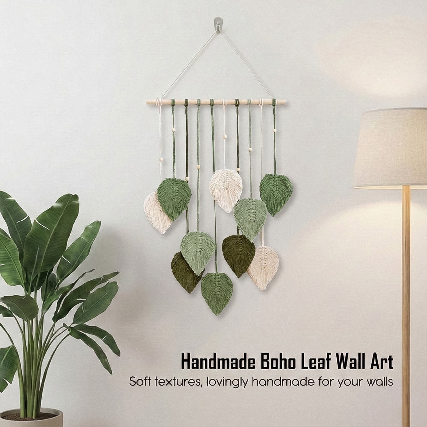 Macrame Leaf Wall Hanging for Home Decor & Gifting