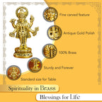 Pure Brass Dhanvantari Murti Idol for Pooja Room, Home Decor & Gifting