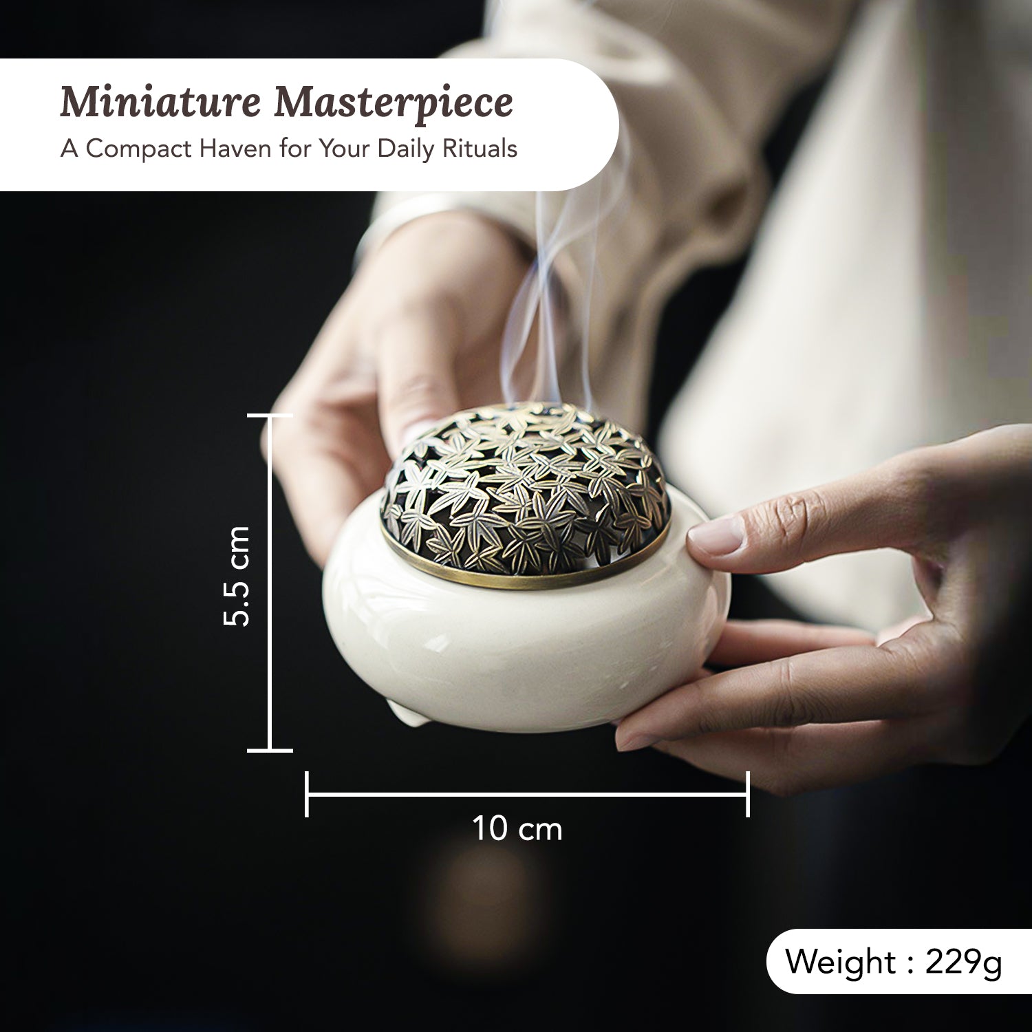 Ceramic Dhoop Dani for Home Decor & Gifting