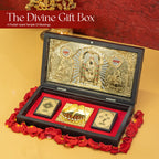 Tirupati Balaji 24K Gold Plated Photo Frame Pocket Temple for Home & Spiritual Gifting