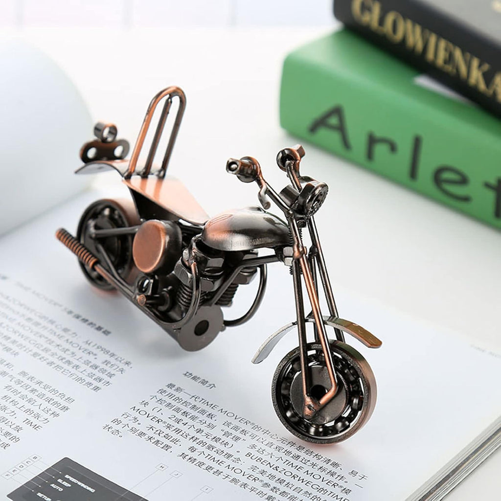 Metal Bike Showpiece for Home Decor, Office Desk & Gifting