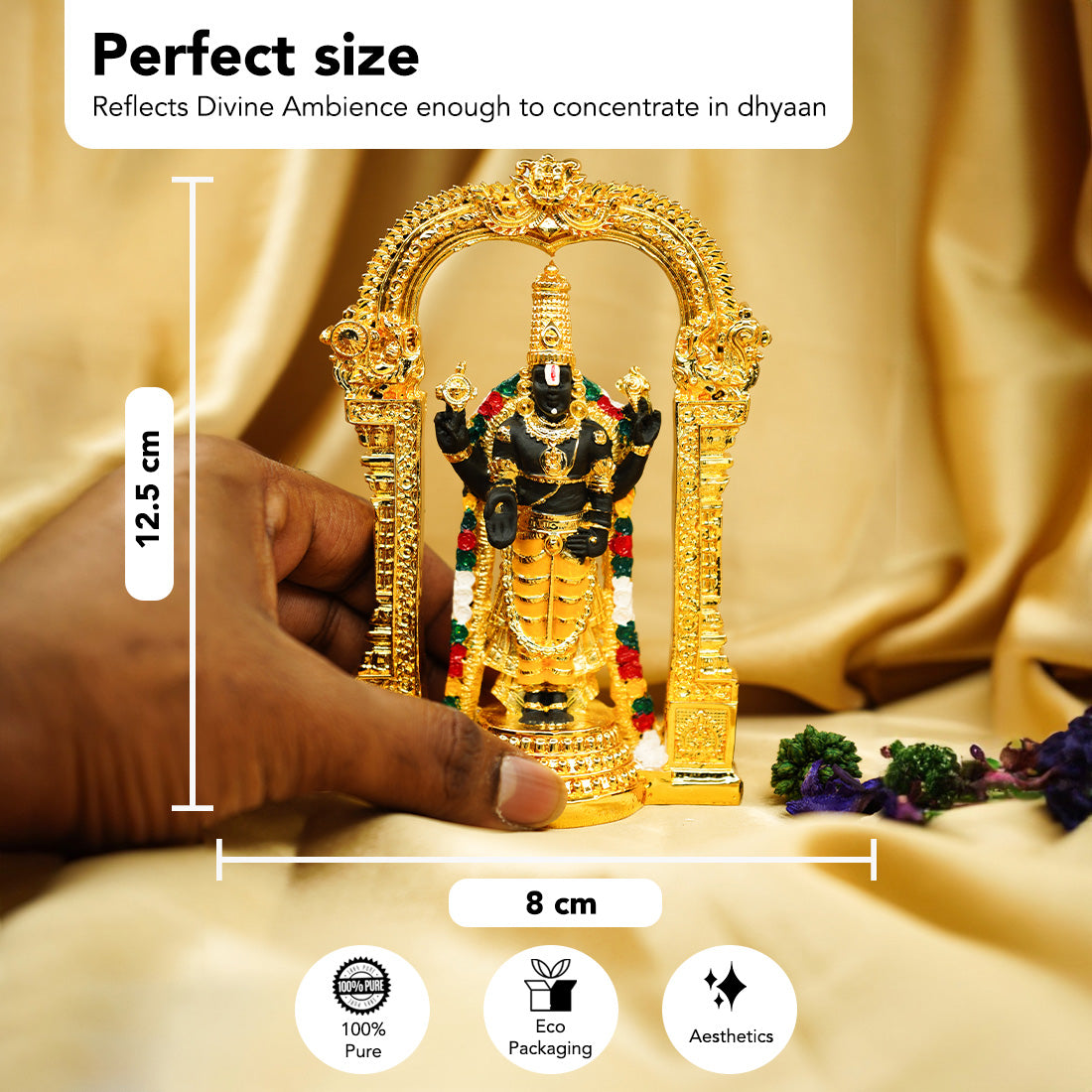 Lord Tirupati Balaji Venkateshwara Idol for Home, Pooja & Gifting