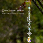 Crystal Sun Catcher Hanging with Metal Pendants for Home Decor, Car Dashboard & Gifting