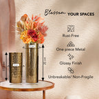 Metal Flower Vase Set od 2 for Home Decor, Office & Gifting