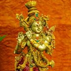 Lord Krishna Idol for Pooja, Home Decor & Spiritual Gifting (Size -14 Inch)