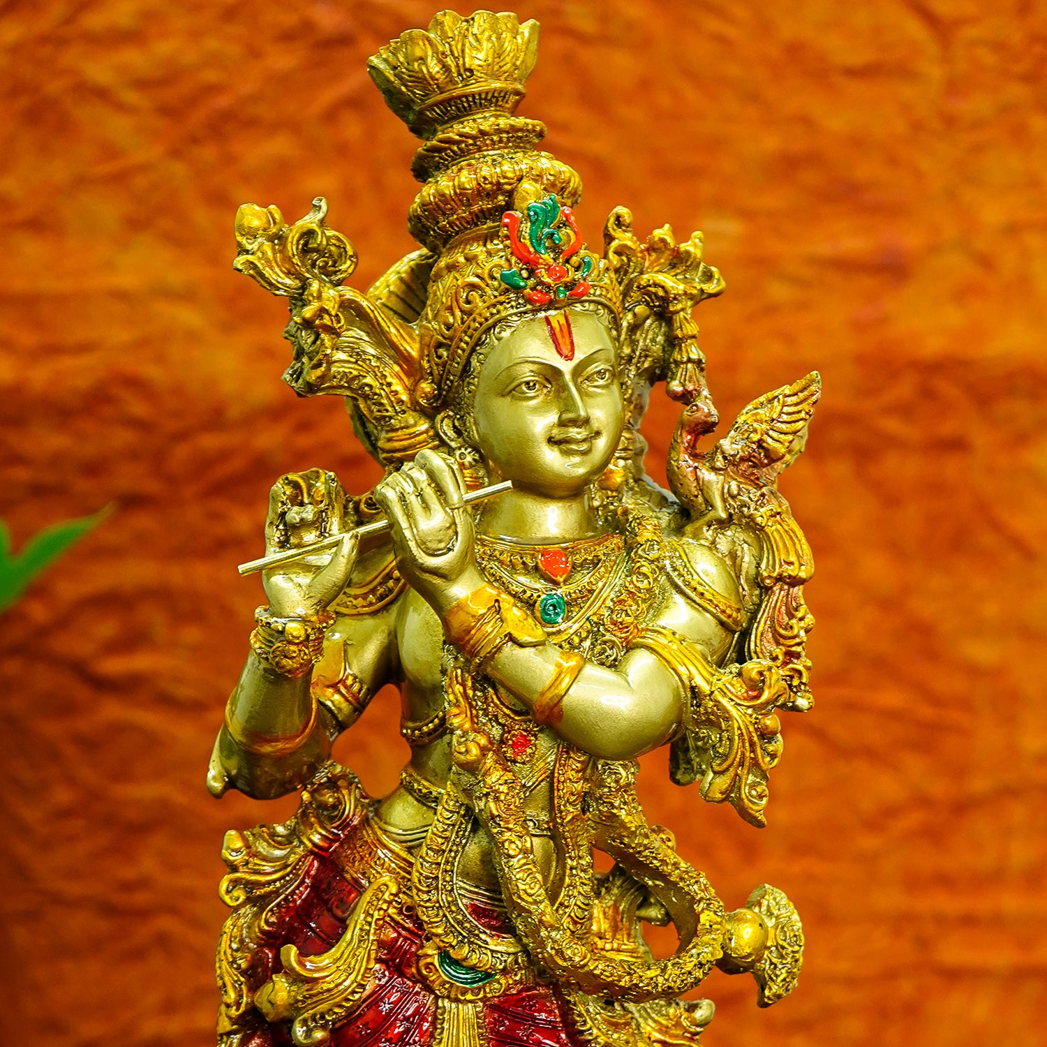 Lord Krishna Idol for Pooja, Home Decor & Spiritual Gifting (Size -14 Inch)