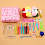 Crochet Kit for Beginners with Yarn, Hooks, Needles & Accessories