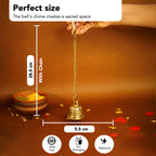 Pure Brass Hanging Bell for Pooja Room & Home Decor
