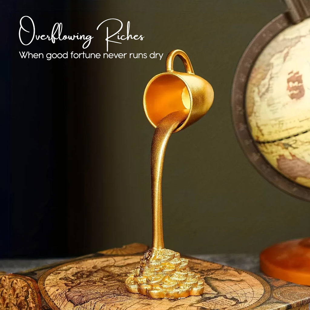 Floating Coffee Cup Showpiece for Home Decor, Living Room & Gifting