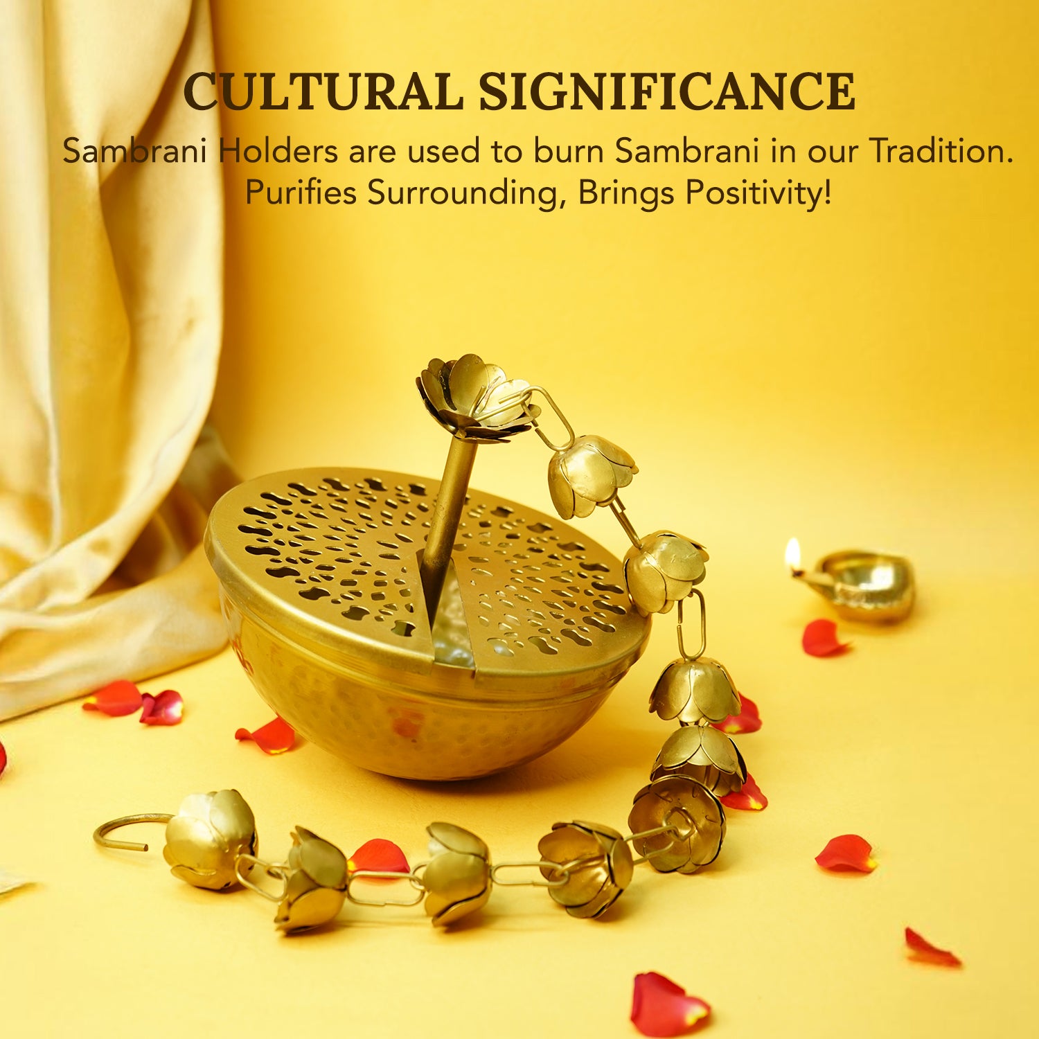 Metal Hanging Dhoop Dani for Pooja & Home Decor