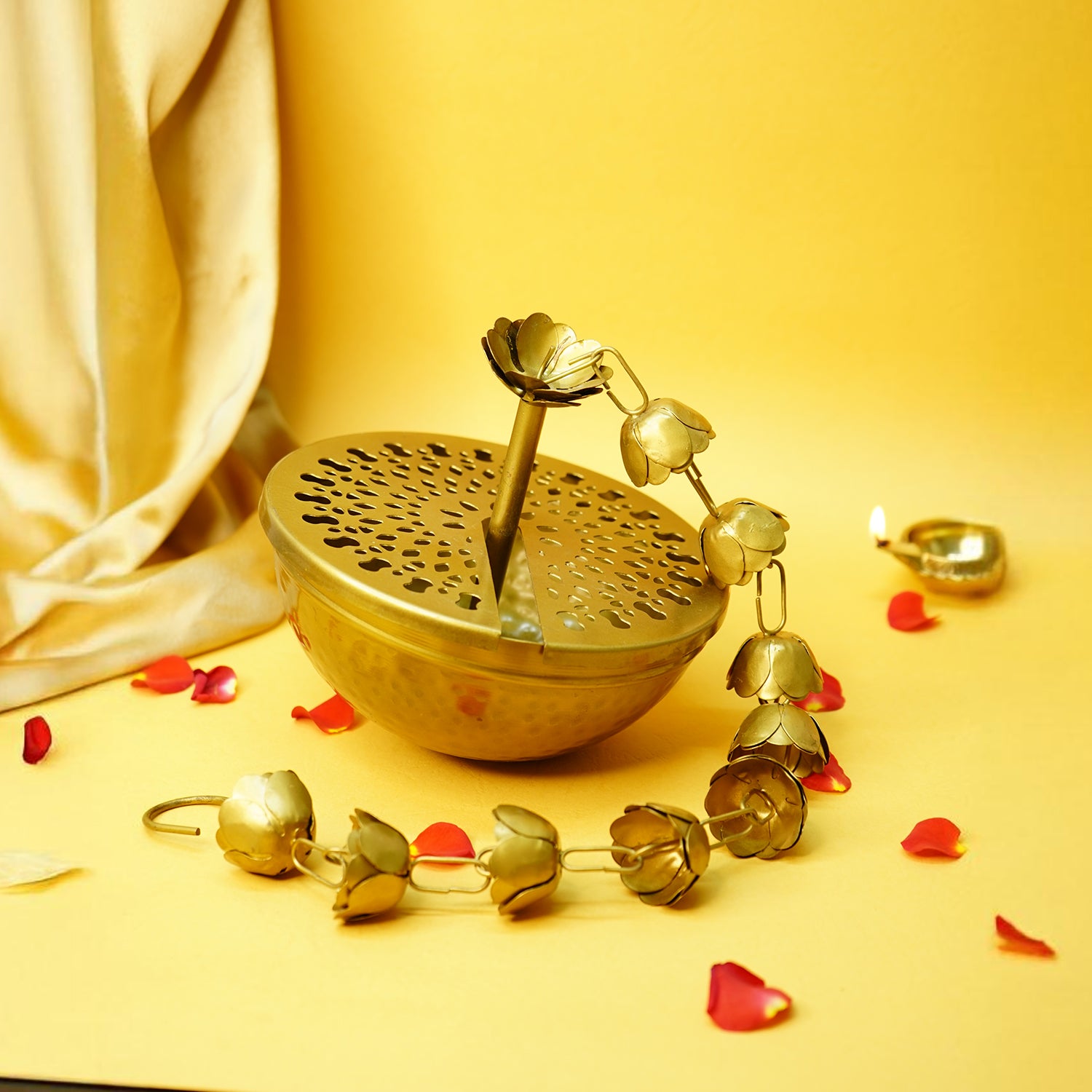 Metal Hanging Dhoop Dani for Pooja & Home Decor