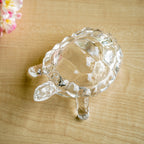 Crystal Glass Tortoise Showpiece for Home Decor & Gifting