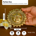 Brass Sun Face Wall Hanging Idol for Vastu  & Home Decor