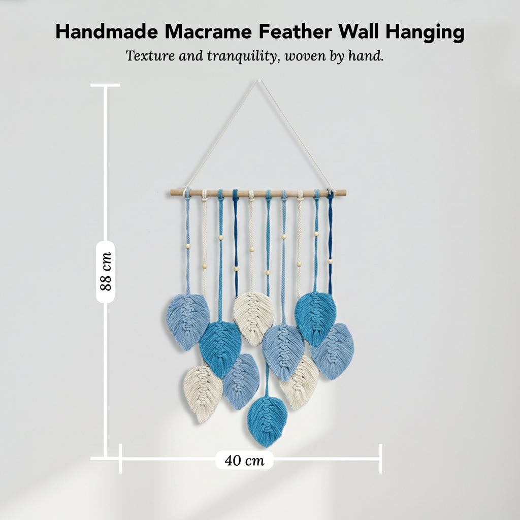 Macrame Leaf Wall Hanging for Home Decor & Gifting