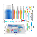 Crochet Beginner Kit with Hooks, Needles & Tools for DIY Craft Learning