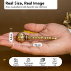 Brass Hanuman Ji Gada with Jai Shree Ram Engraving for Pooja & Car Dashboard