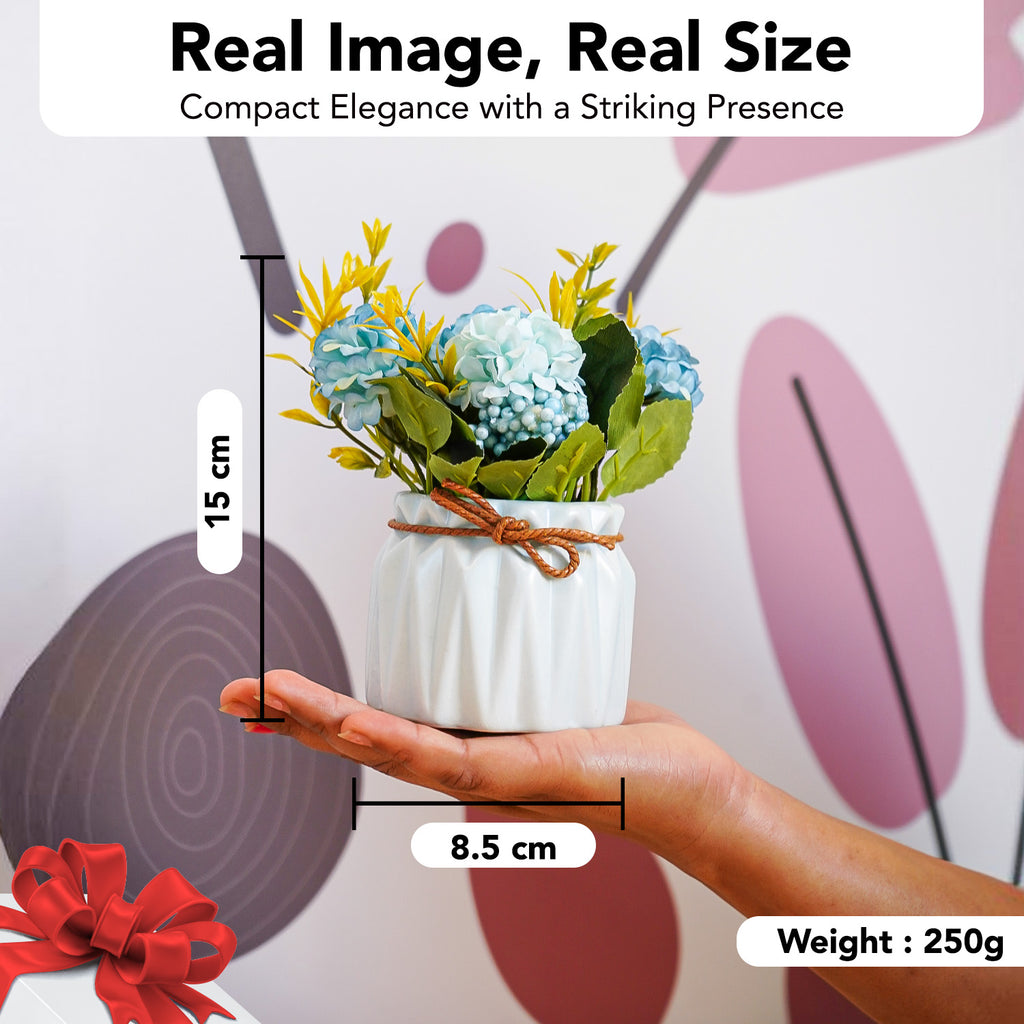 Chrysanthemum Artificial Flowers with Ceramic Vase for Home Decor , Office & Table Decoration (Copy)