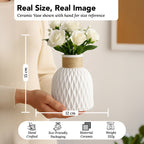 Ceramic Flower Vase for Home Decor, Table Decor & Gifting