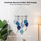 Macrame Leaf Wall Hanging for Home Decor & Gifting