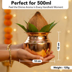 Pure Copper Kalash for Pooja, Temple Use & Gifting