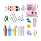 Crochet Kit for Beginners with Yarn, Hooks, Needles & Accessories