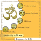 Brass Om Wall Hanging Yantra for Home Decor & Gifting