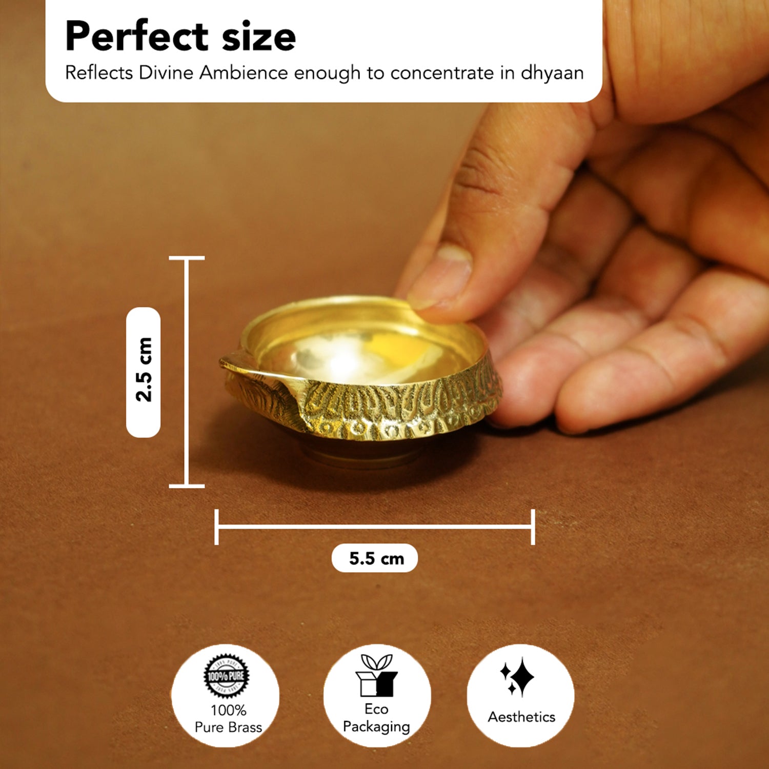 Pure Brass Kuber Diya for Puja & Festive Decor