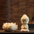 Resin Buddha with Lotus Showpiece for Home Decor & Gifting