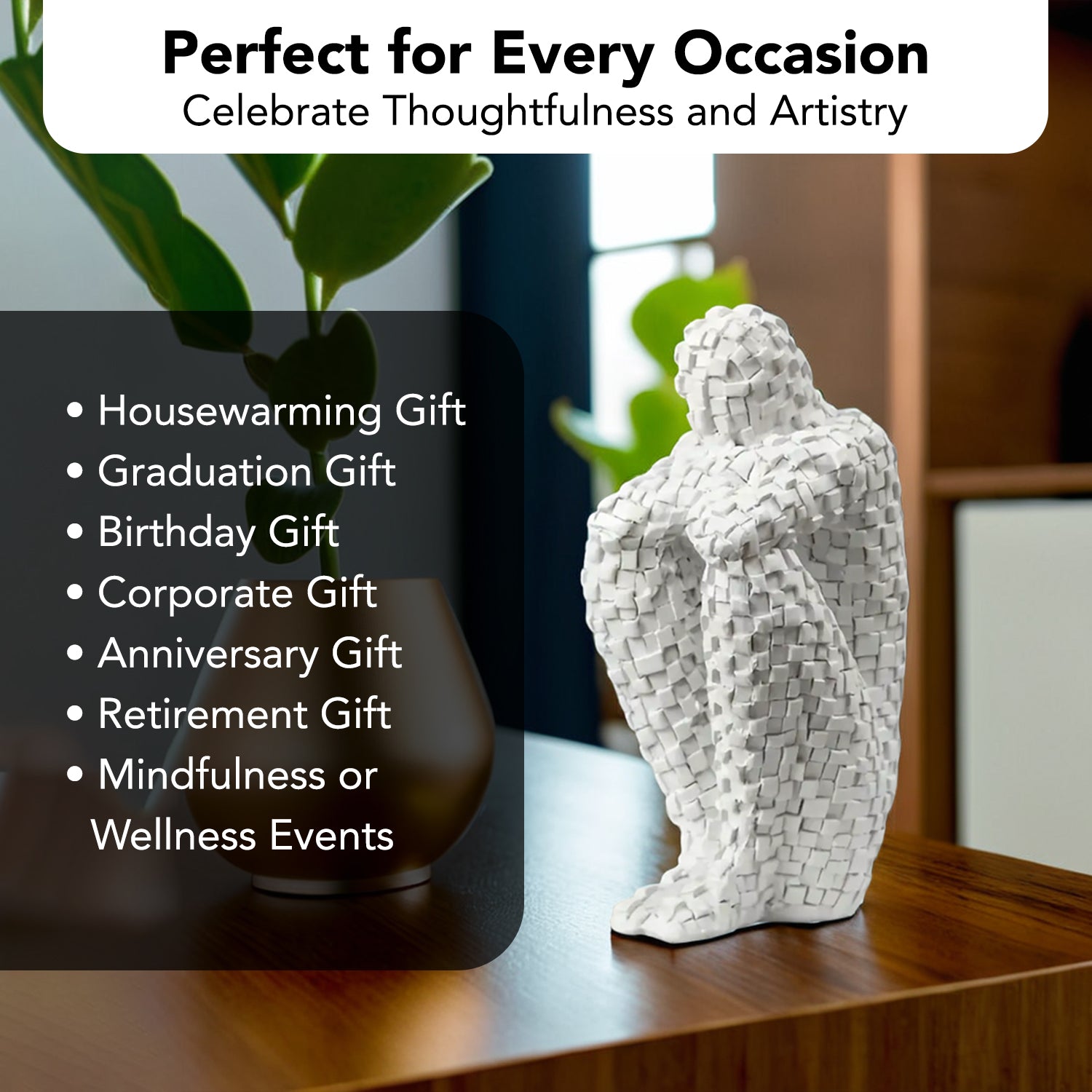Resin Brick Man  Showpiece for Home Decor ,Living Room, TV Unit, Showcase Shelf & Office