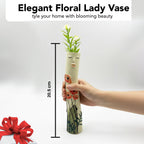 Resin Quirky Face Flower Vase for Home Decor, Office Desk, Living Room & Gifting