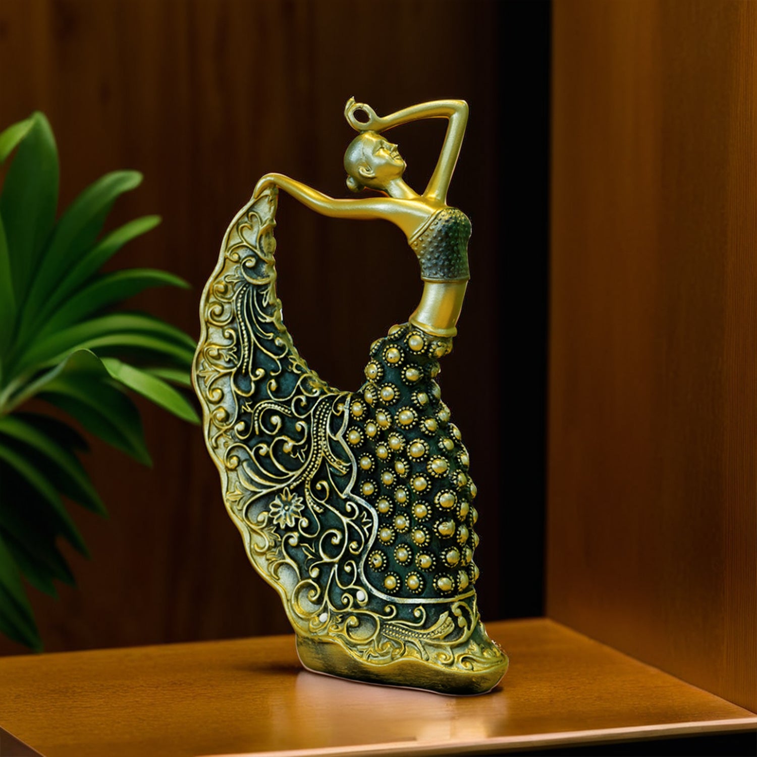 Ceramic Peacock Dancer Showpiece for Home Decor & Living Room