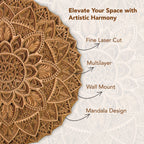 3D Mandala Wooden Wall Art for Home Decor & Gifting