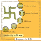 Brass Swastik Wall Hanging Yantra for Home Decor & Gifting