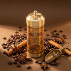 Brass Traditional Printed Filter Coffee Maker for Housewarming, Wedding & Gifting